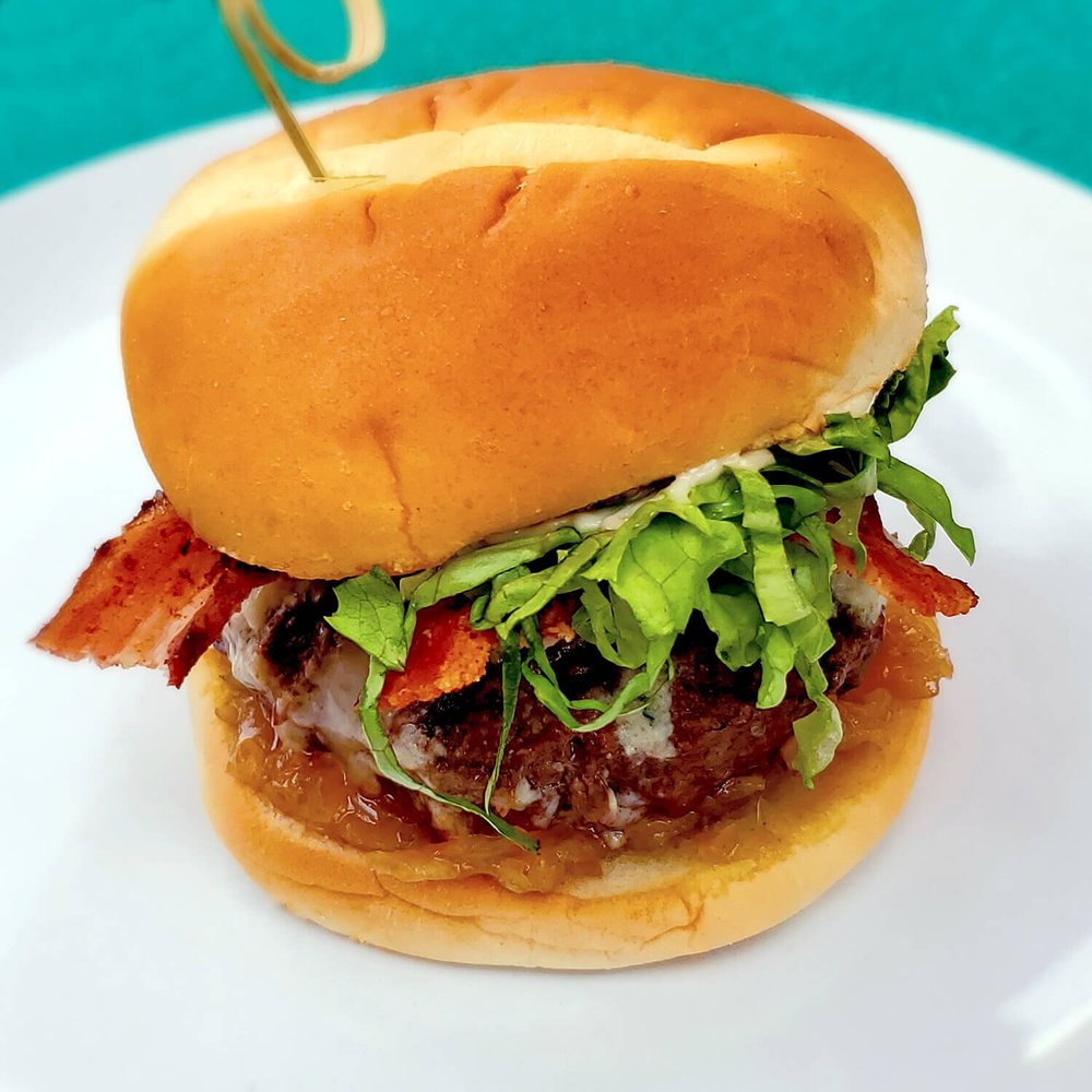 Smokey Blue Burger photo courtesy Rogue Creamery